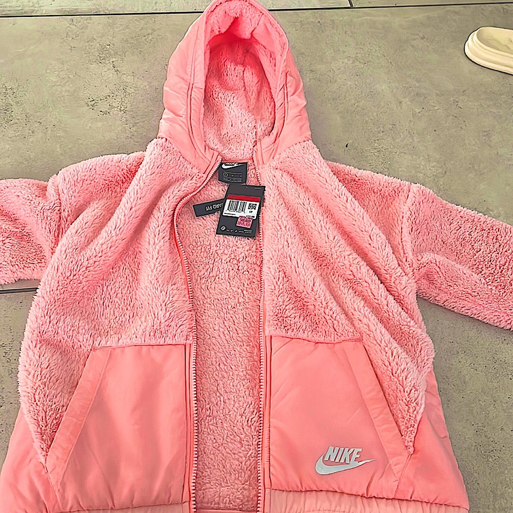 Nike fluffy jacket